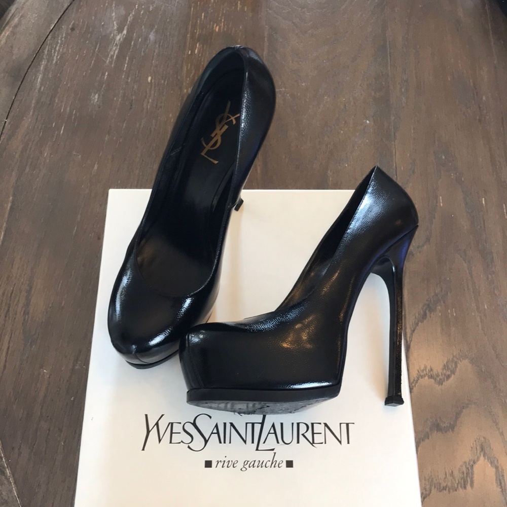 Yves Saint Laurent Tribtoo Platform Pump, Black